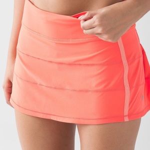 Lululemon Pace Rival II Skirt Cape Red Orange, 6R